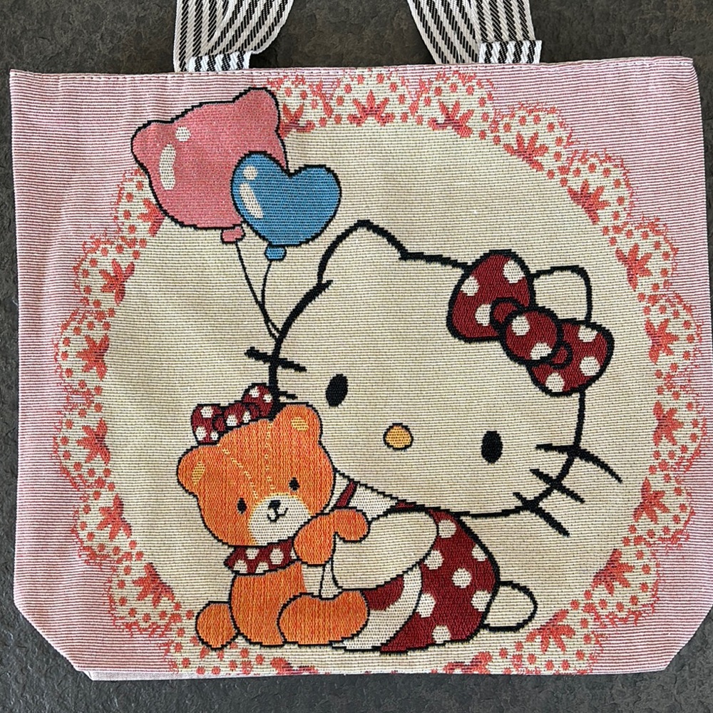 Hello Kitty Tote Bag with Bear and Balloons